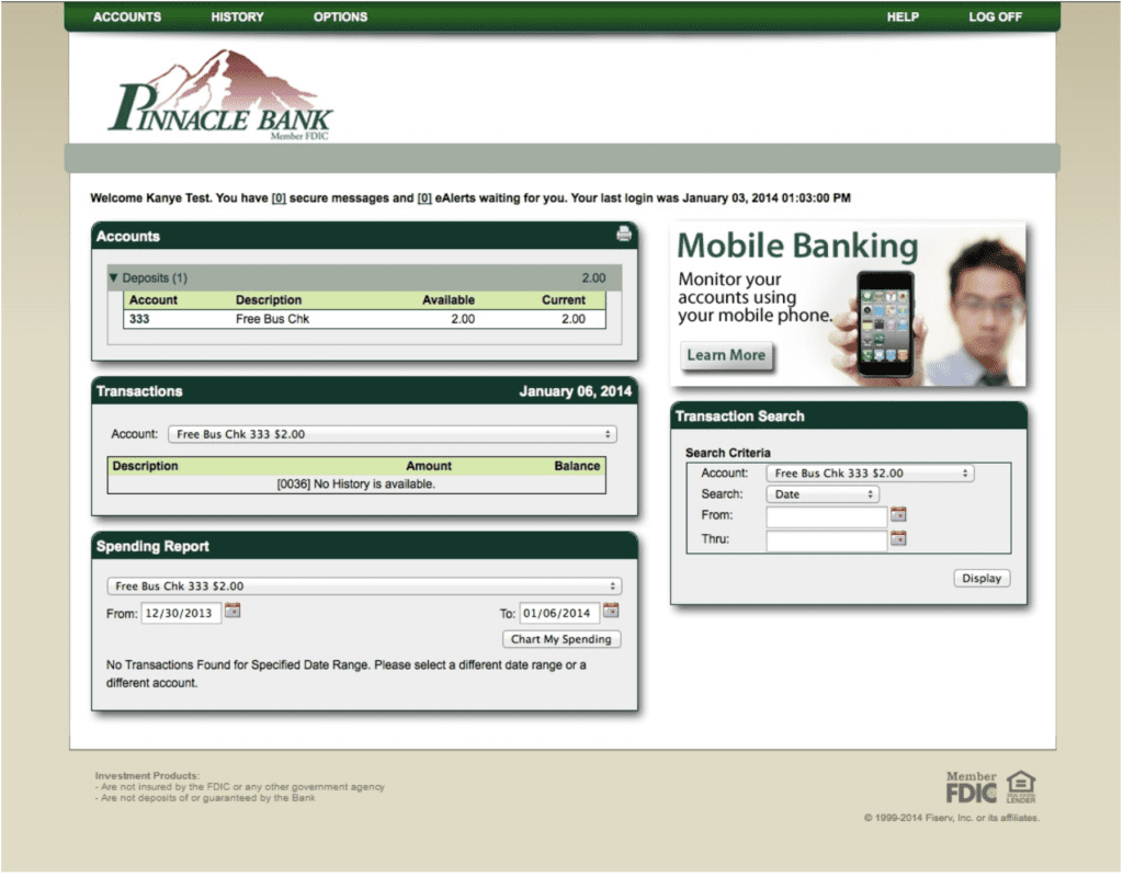 eStatements Pinnacle Bank